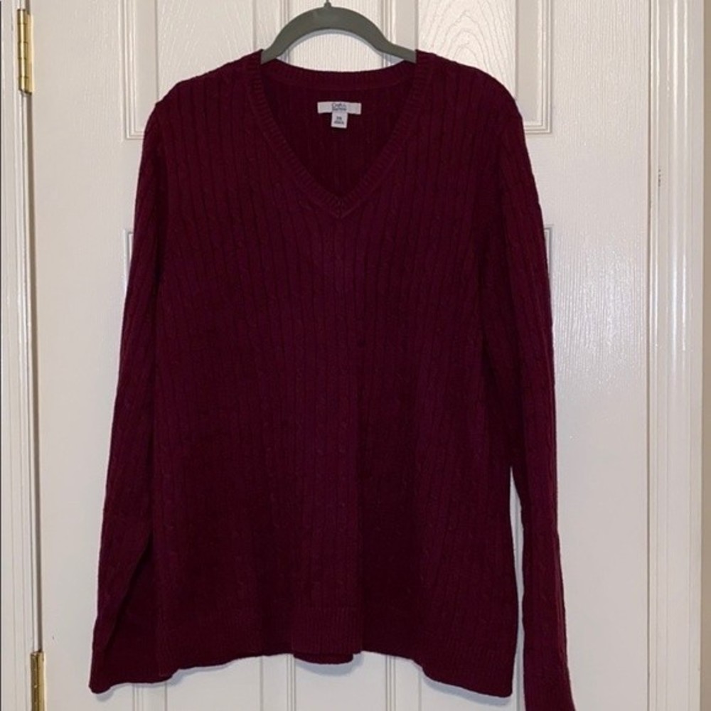 Cable knit sweater